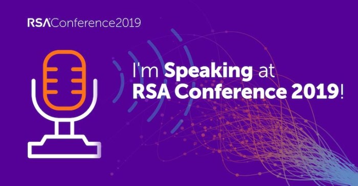 SPEAKER: RSA 2019